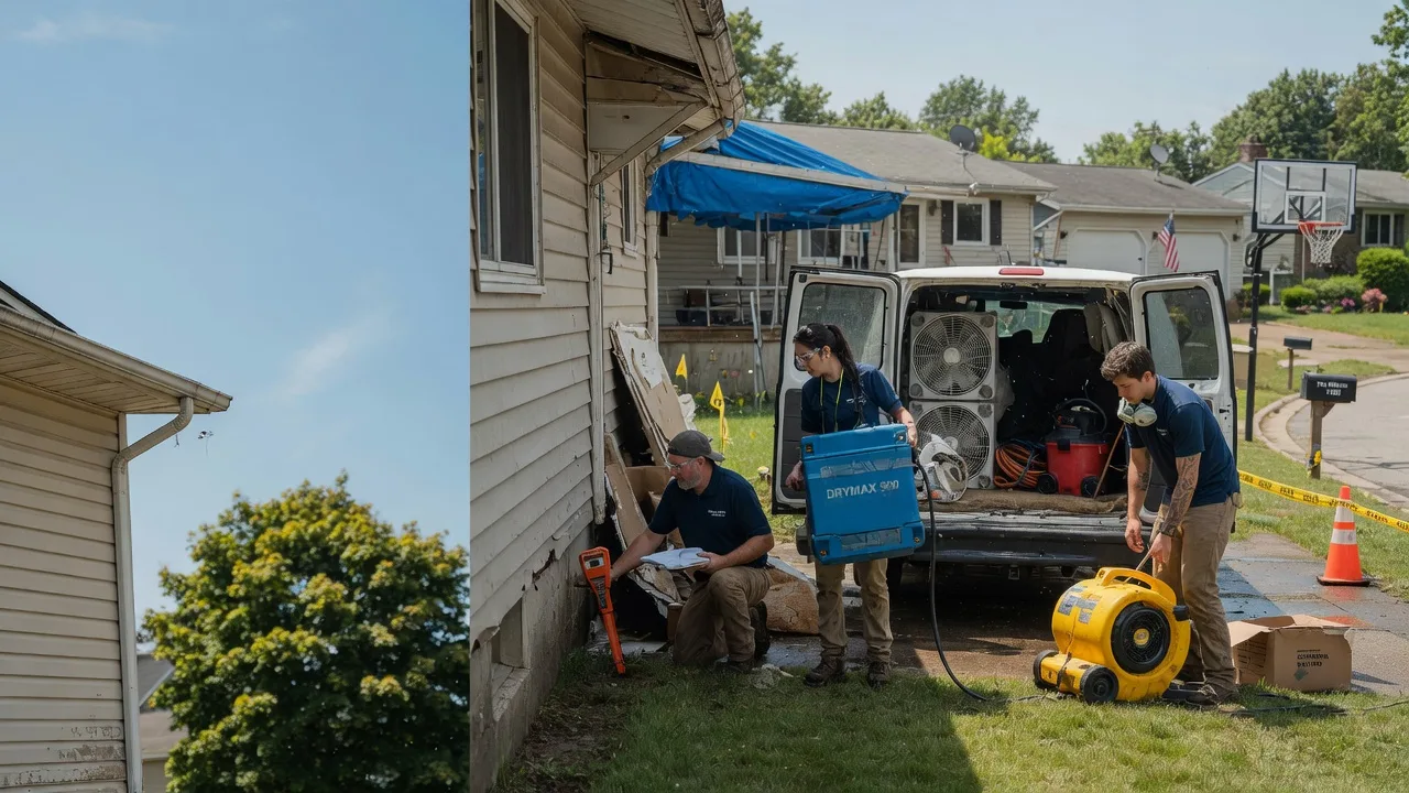 Ceiling Leak Cleanup in Evansport, OH near me