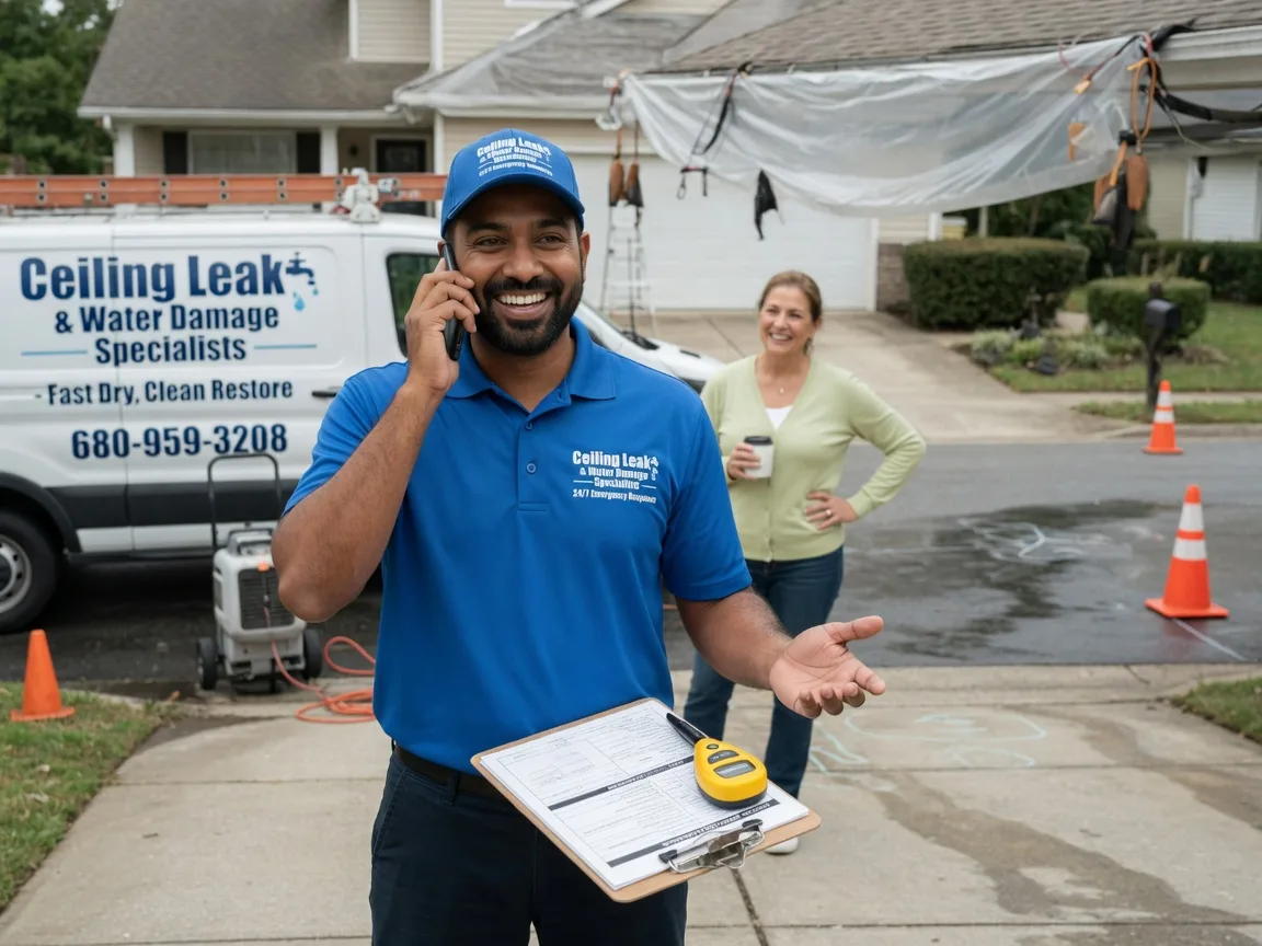 Ceiling Leak Cleanup Evansport, OH FAQs